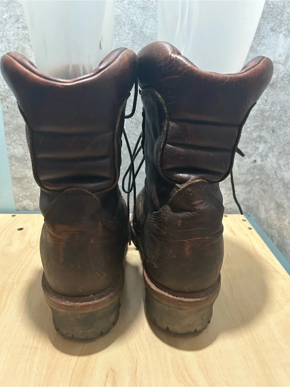 Vintage Chippewa Leather Logger Boots size 12 men’s